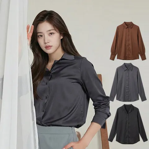 레이나 아델 모던 새틴 블라우스 3종세트