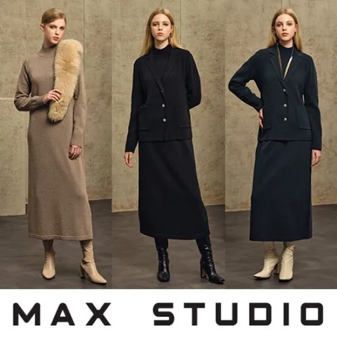 막스스튜디오 울블렌딩 원피스+재킷세트