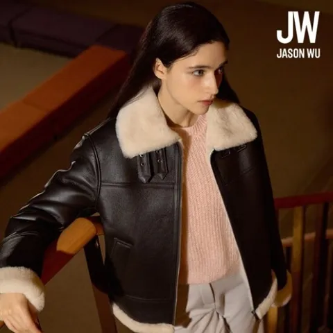 제이슨우 에비에이터 리얼 호주산 램스킨 무스탕