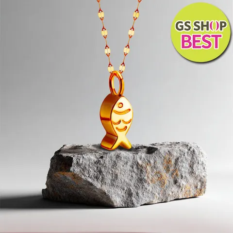 [러브넛] 24K골드 순금 럭키피쉬 행운 목걸이 펜던트 PG1046