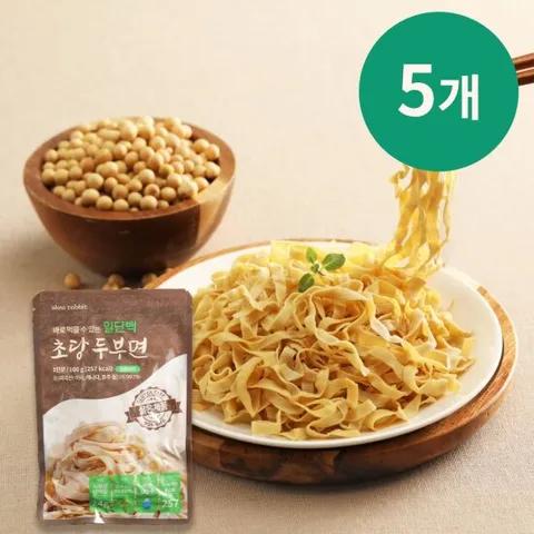 슬로우래빗 일단백 초당두부면 100g 5개