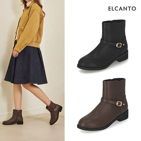 엘칸토 인텐스 여성 버클 앵클부츠 3.5cm LCWA52I44V