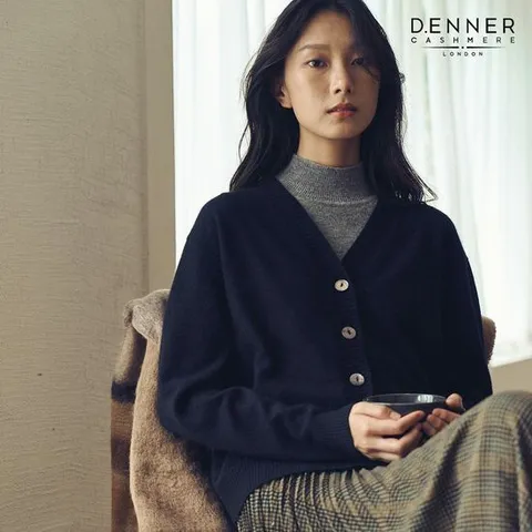 [신세계]데너 몽골리안 캐시미어100 첼시 가디건