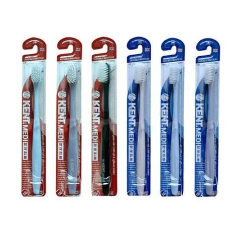 영국 KENT 콤팩트 초극세사 미세모 칫솔 6개 (5+1) 고급