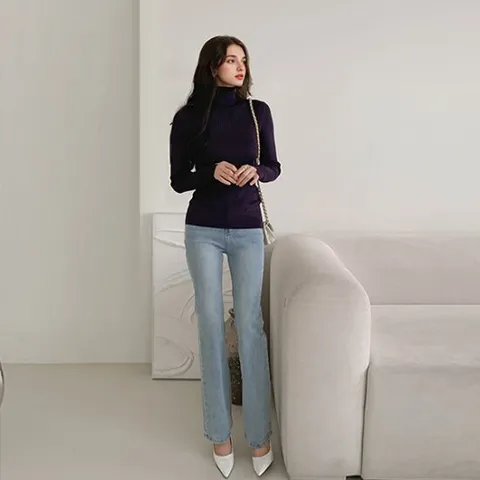 [르포엠]코지 소프트 무드 터틀넥 니트 3종세트