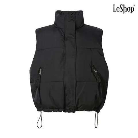 [르샵]하이넥 스트링 패딩 베스트 (DO4VW008A)