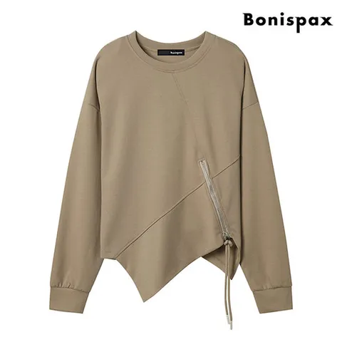 [보니스팍스]지퍼 포인트 티셔츠 (XO4LW004L0)