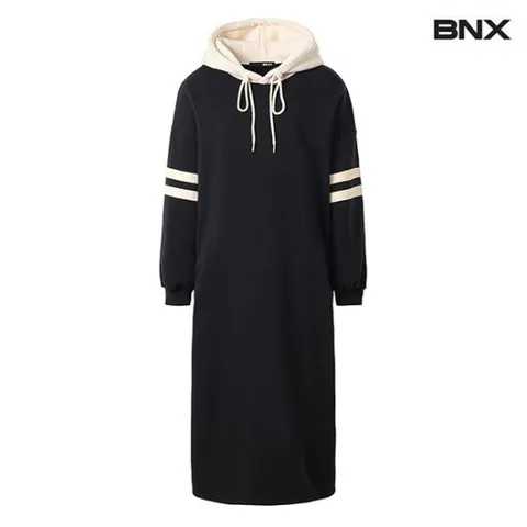 [BNX] 후드 배색 기모 원피스 (BW4OP013L0)