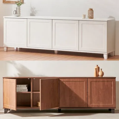 웨일즈 1800 높은거실장 티비다이 tv다이 도어형 수납장 DECS002(착불)