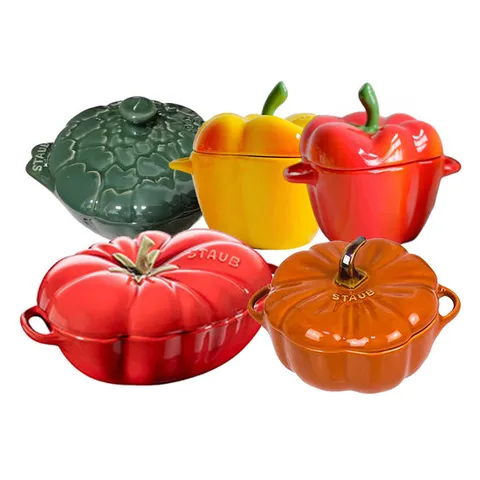 스타우브 세라믹 꼬꼬데 스톤웨어 (호박/바질/피망) 4종
