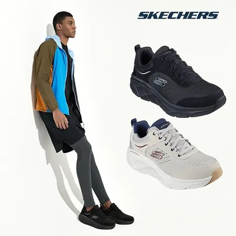 스케쳐스 남성용 디럭스2.0 워킹화