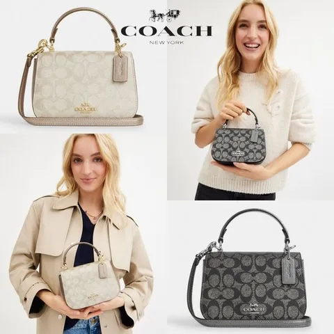 코치 COACH CX576 OS ST 여자 가방 Lysa 탑 핸들 토트 크로스백
