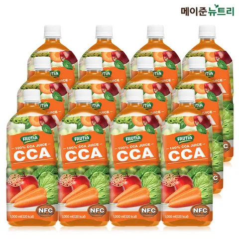 메이준뉴트리 NFC 착즙 프루티아 100% CCA 주스 1,000ml 12병