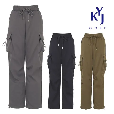 겨울 오리털 덕다운 일자카고 패딩바지 여성 카고팬츠 KOWLPT75