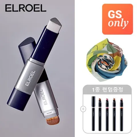 [스카프set] 엘로엘 블랑스틱 선크림&파운데이션 올인원 스틱 네이비 2개 + (증정)프리미엄 스카프&섀도우스틱 1종