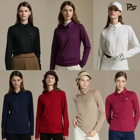 [2장세트] 팜스프링스 여성 메커니컬 기모 카라티셔츠