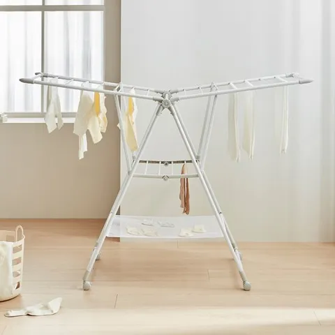 한샘 양날개 베이직 메쉬형 건조대 1단