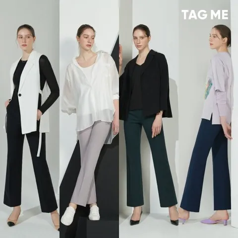 태그미 시그니쳐 세미 플레어팬츠 4종
