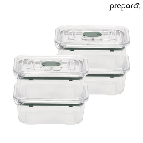 프리파라 브루클린 트라이탄 밀폐용기 밥팩 2호 (460ml) x 4개