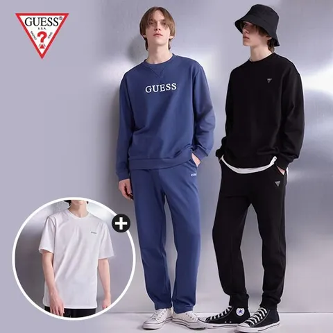 게스 프렌치테리 남성 이지셋업 4종+정품 티셔츠 1종