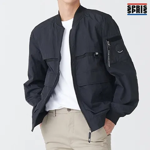 스프리스 남녀공용 항공점퍼 블랙