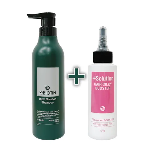 [티에스]티에스 엑스 비오틴 샴푸 500g+실키 부스터 100g