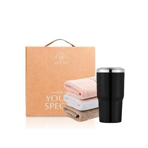 선물세트 보온보틀+30수연사타월 땡큐 선물세트