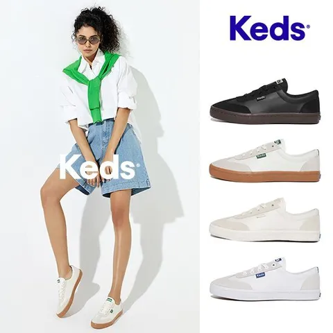 KEDS 신상 토너먼트레더 소가죽 스니커즈 여성용