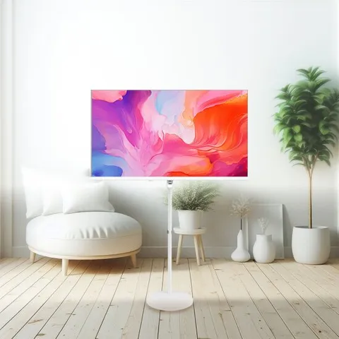 써밋티비 A320ES QLED 81cm  FHD 화이트 구글 안드로이드 스마트 QLED 무빙 TV 택배-자가설치