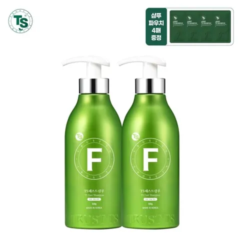 TS패스트샴푸 500g*2개+TS저스트샴푸 6g*4개