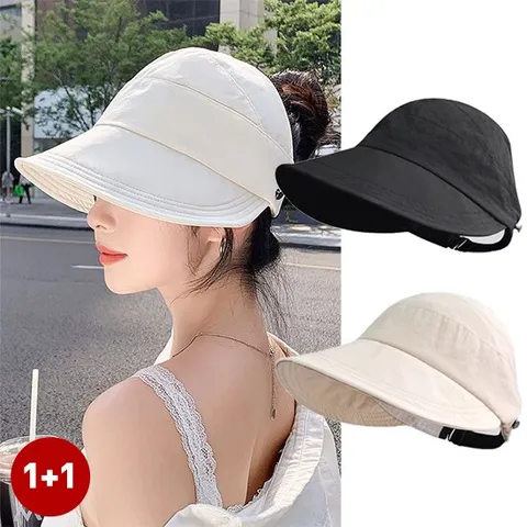 엔비 [2개세트] 초경량 썬캡 햇빛 차단 여름 휴양지 비치 모자