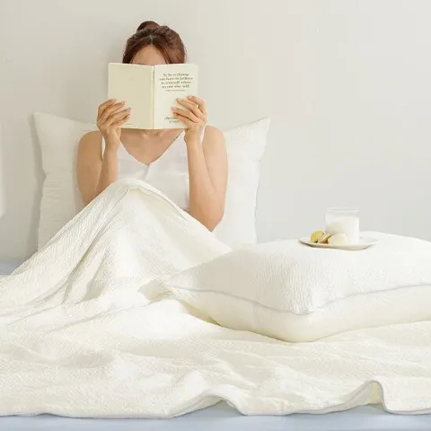 바자르 크리미 와플 워싱 먼지없는 봄 여름 차렵이불세트(SS/Q) 균일가