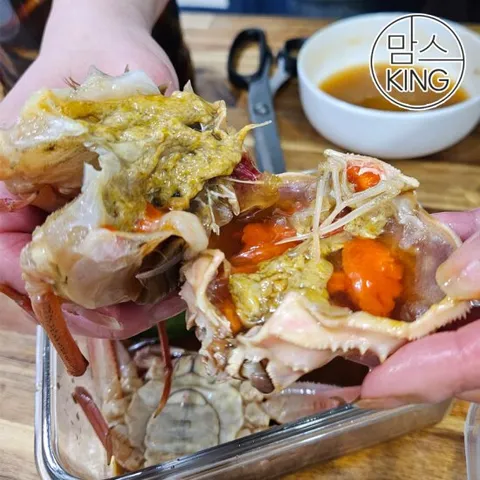 [맘스킹] 속초러브마린 북해도 알배기 대게간장게장 3kg내외(7-10마리)