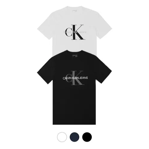 캘빈클라인 모노그램 크루넥 CK 반팔 티셔츠