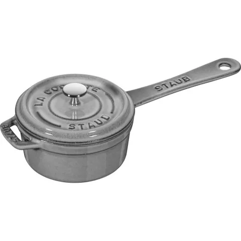 staub 스토브 [스몰 소스 빵 그레이 10cm] 한 손 법랑 냄비 [일본 정규 판매품] Sauce pan 40509-536