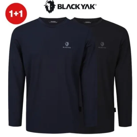 공용 2장세트 냉감기능성 긴팔티셔츠 공용 라운드 더블 긴팔티 1BYRTSU902 GD