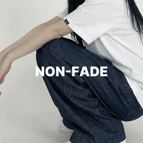 [리뷰극찬/이염없는]UNISEX 바텍 논페이드 2-way 벌룬핏 밴딩 와이드 생지 데님 남여공용 오버핏 청바지 통넓은 바지 진청 흑청 빅사이즈까지 숏 기본 롱 봄 여름 가을