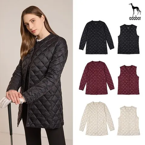 [아다바트] 경량다운+베스트 2종 여성