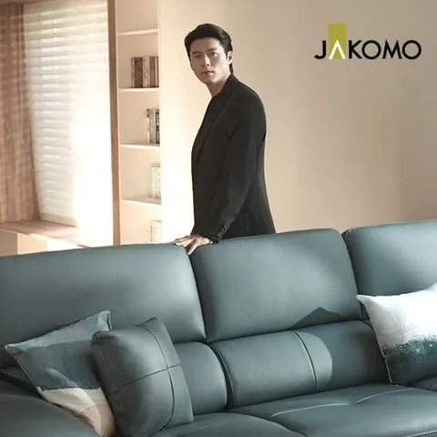 [자코모] 바스토 4인 럭스 통가죽 천연면피 소가죽 소파+쿠션2개