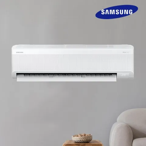 삼성 AI 무풍 인버터 15평 벽걸이 에어컨 가정용 실외기 리모컨포함 AR60F15D12WS