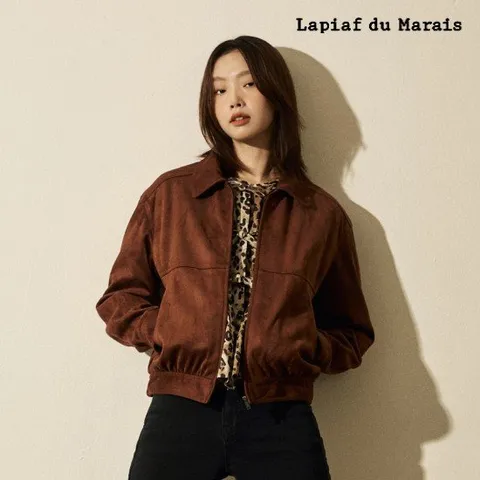 라삐아프 25FW FAUX 스웨이드  보머자켓 1종 [런칭 가격 79,900원]