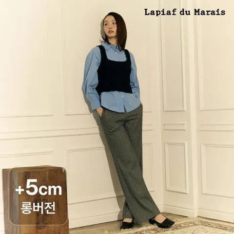 롱) 라삐아프 25FW 윈터 기모 헤링본 팬츠 3종 롱버전[런칭 가격 89,900원]