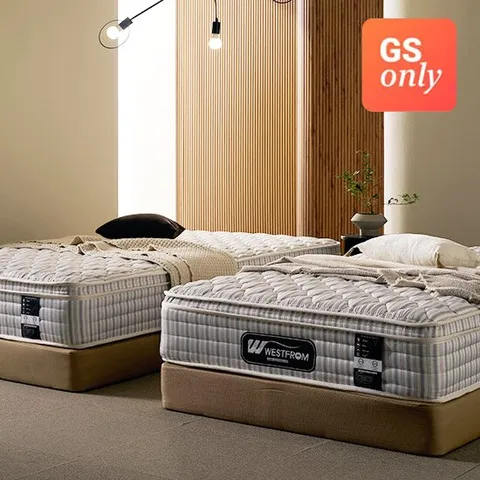 GS단독  [웨스트프롬] 숨) 난연원단 인디파워 유로탑 독립 매트리스 SS