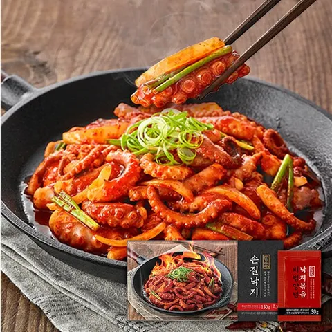 반기수라 낙지볶음세트 (손질낙지X 3팩+비법 볶음소스X3팩)