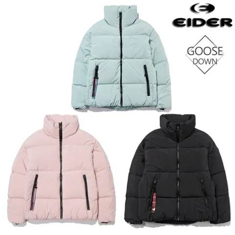 아이더 [택가 329,000원] 여성 벌룬 보온성 우수한 세미 오버핏 구스다운 숏 자켓 DWW22507