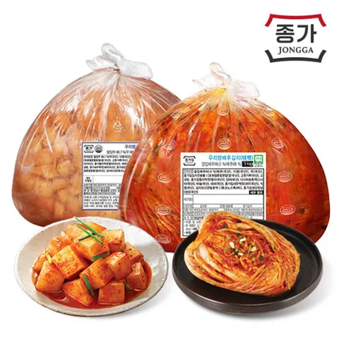 [GS단독] 종가 태백 포기김치 5kg+깍두기 5kg세트 (총10kg/외식)