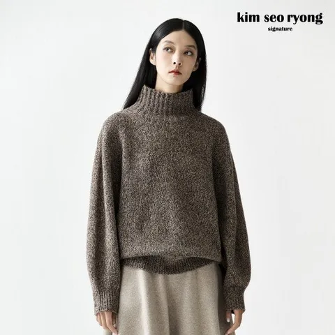 김서룡 25FW 울캐시 홀가먼트 로우게이지 니트[런칭 가격99,900원]