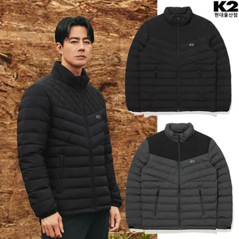 [K2] KMU24197Z1 남성 간절기 아우터경량 패딩 심플 볼패딩 자켓