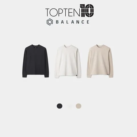 [정가39900원]탑텐밸런스 여성 기모 퀵드라이 긴팔티 (루즈핏) MBF4TS2255 BS