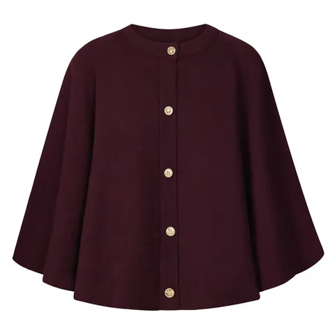 FOCUS  골드 버튼 케이프 가디건 PBINF5F1KC4501